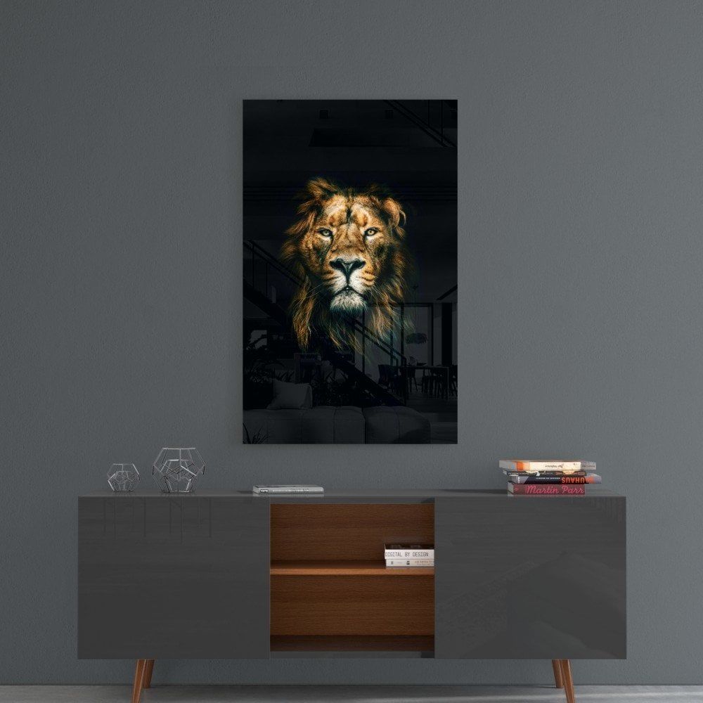 Aslan Cam Tablo