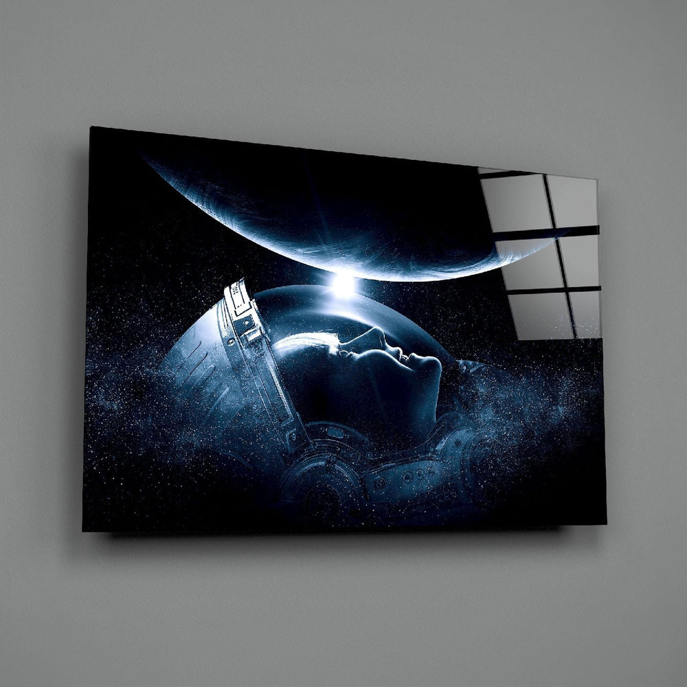Astronotun Görüşü Cam Tablo
