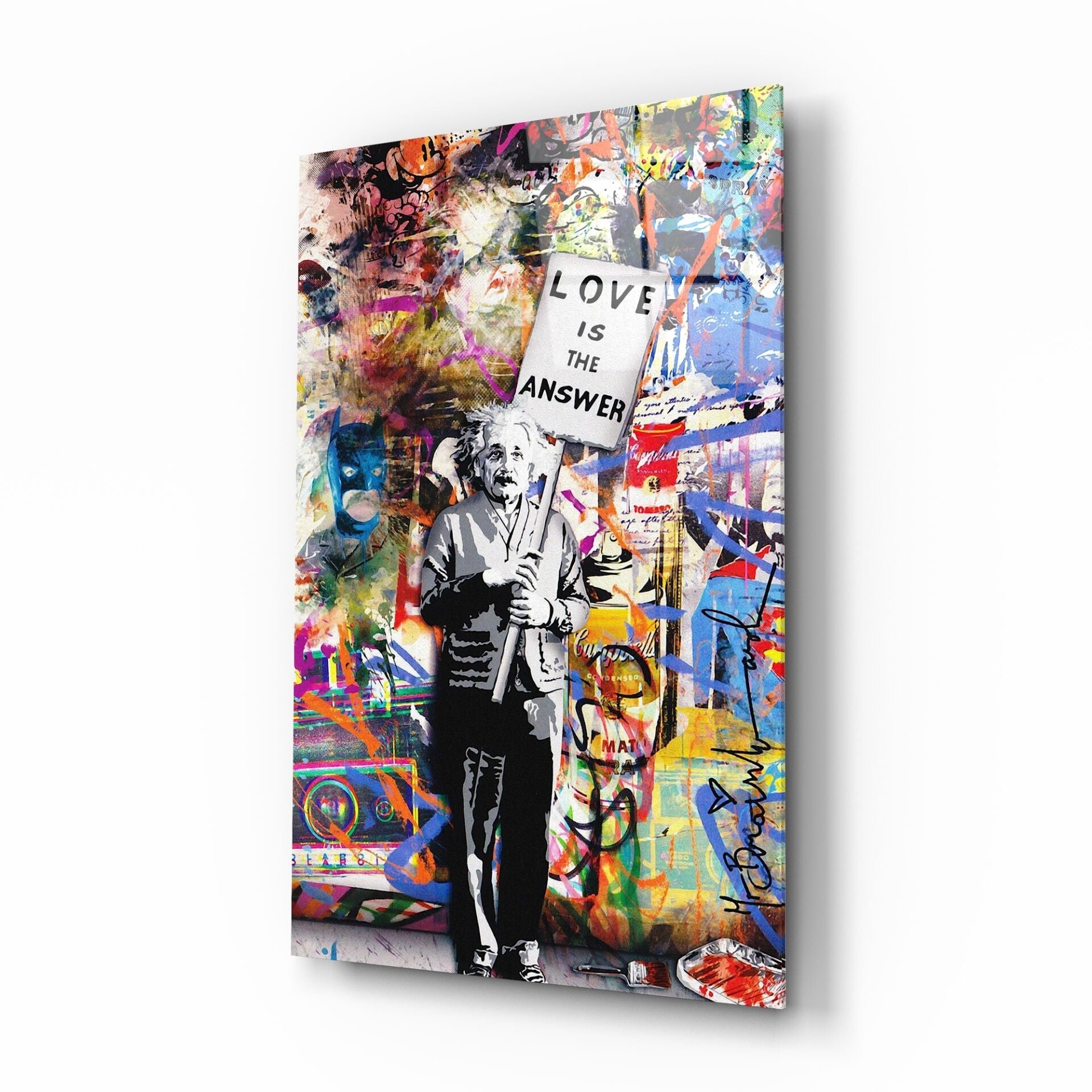 Banksy, Aşk Cam Tablo