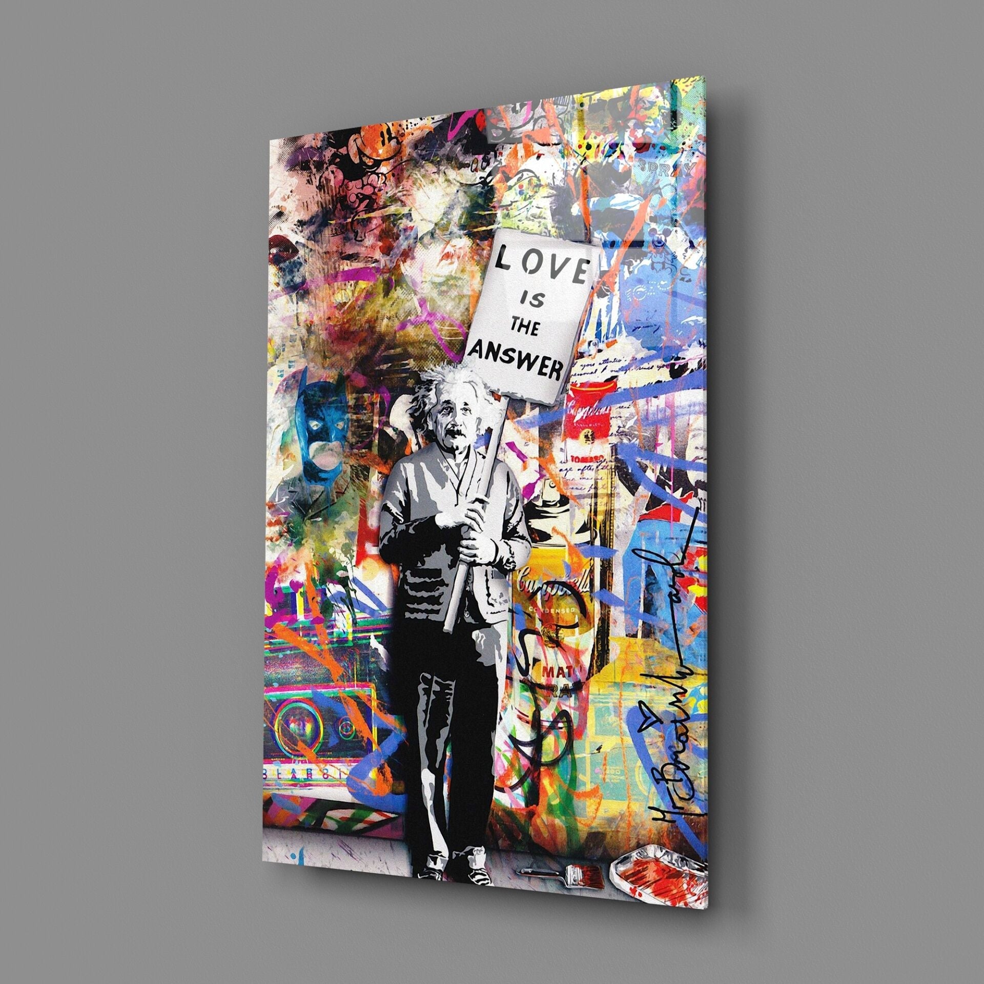 Banksy, Aşk Cam Tablo
