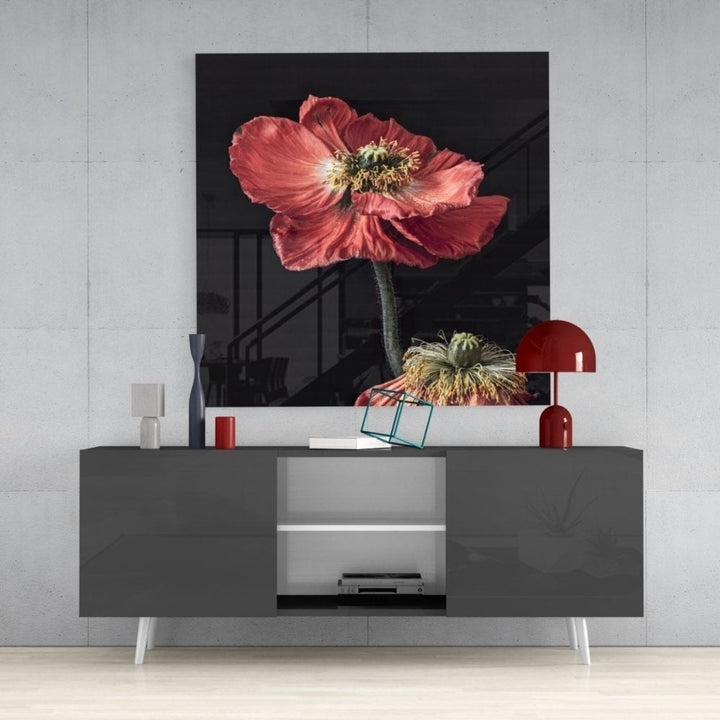 Çiçek Cam Tablo No:4095