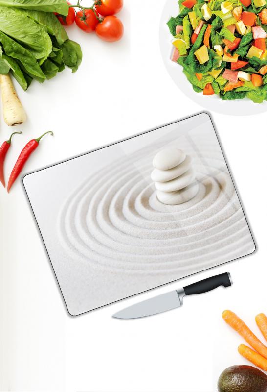 Kum&amp;Çakıl Desen Cam Kesme Tablası