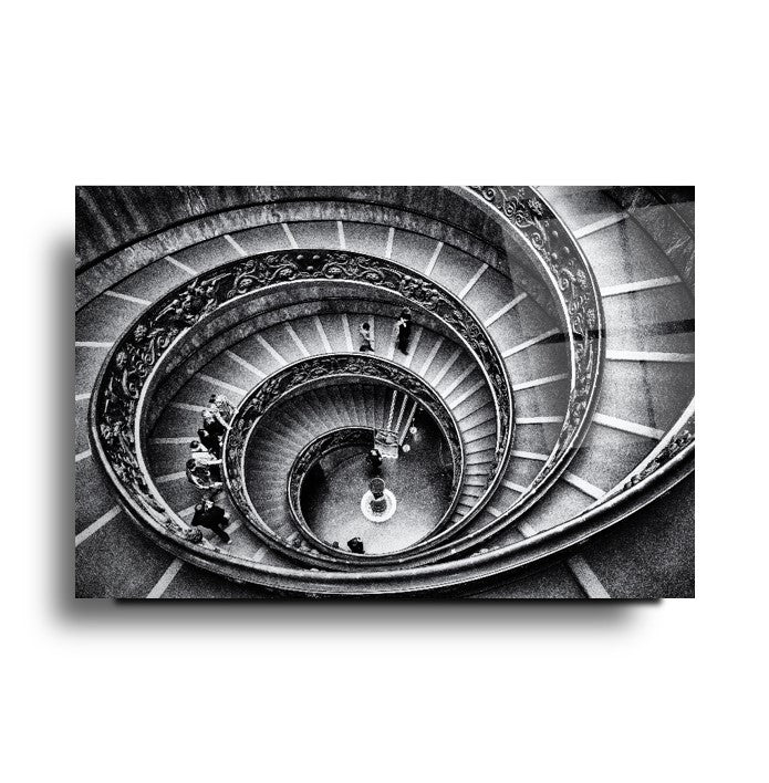 Spiral Merdivenler Cam Tablo