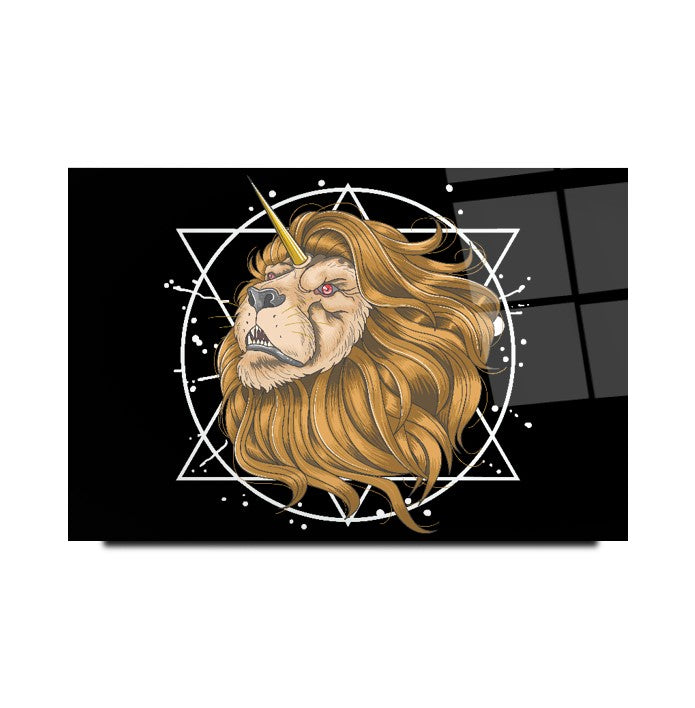 Aslan Cam Tablo