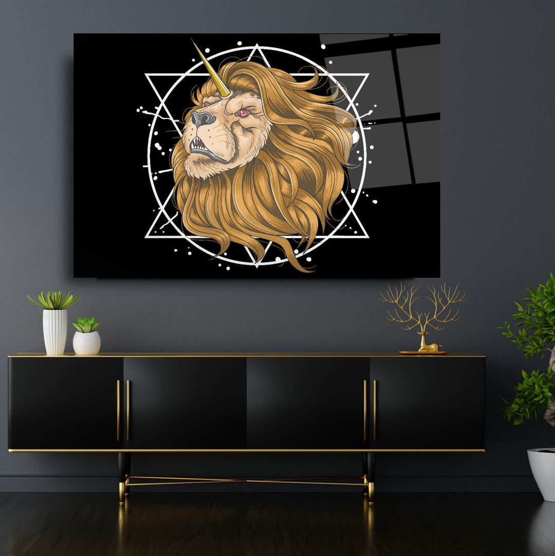 Aslan Cam Tablo