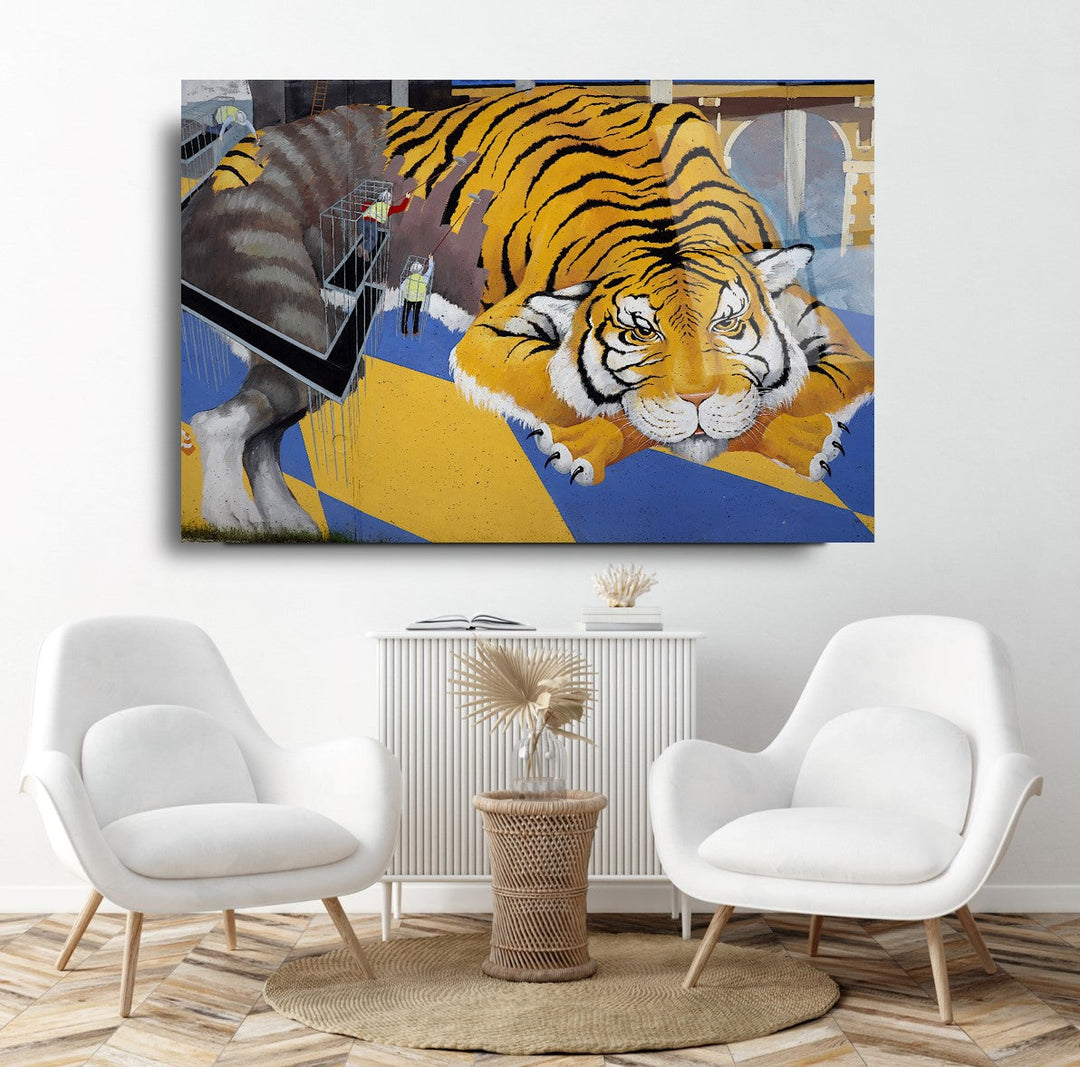 Aslan Cam Tablo