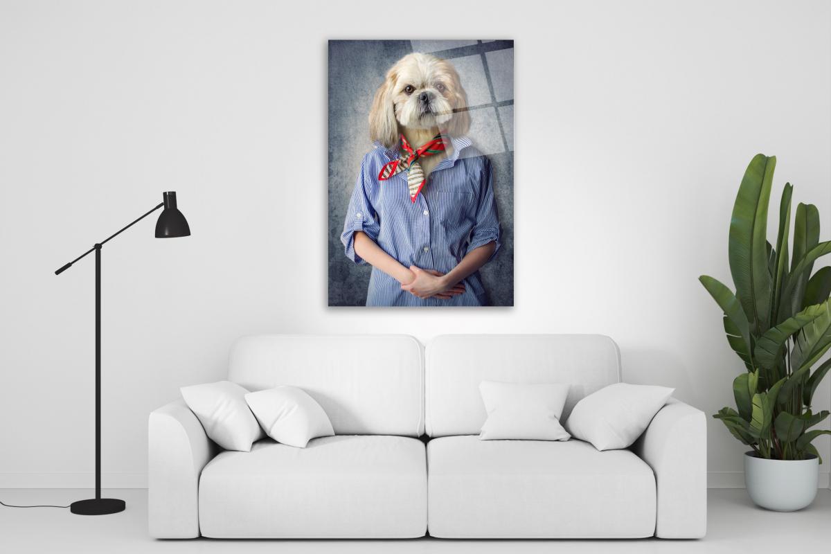 Köpek Cam Tablo