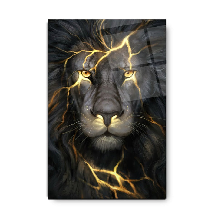 Gold Aslan Cam Tablo
