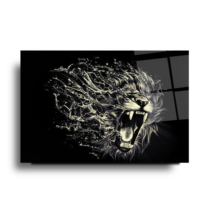 Aslan Cam Tablo
