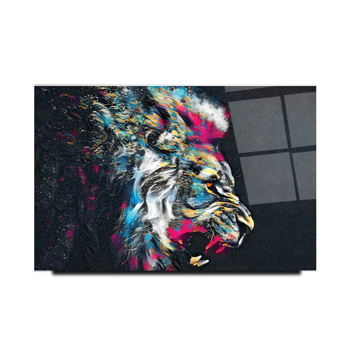 Aslan Cam Tablo