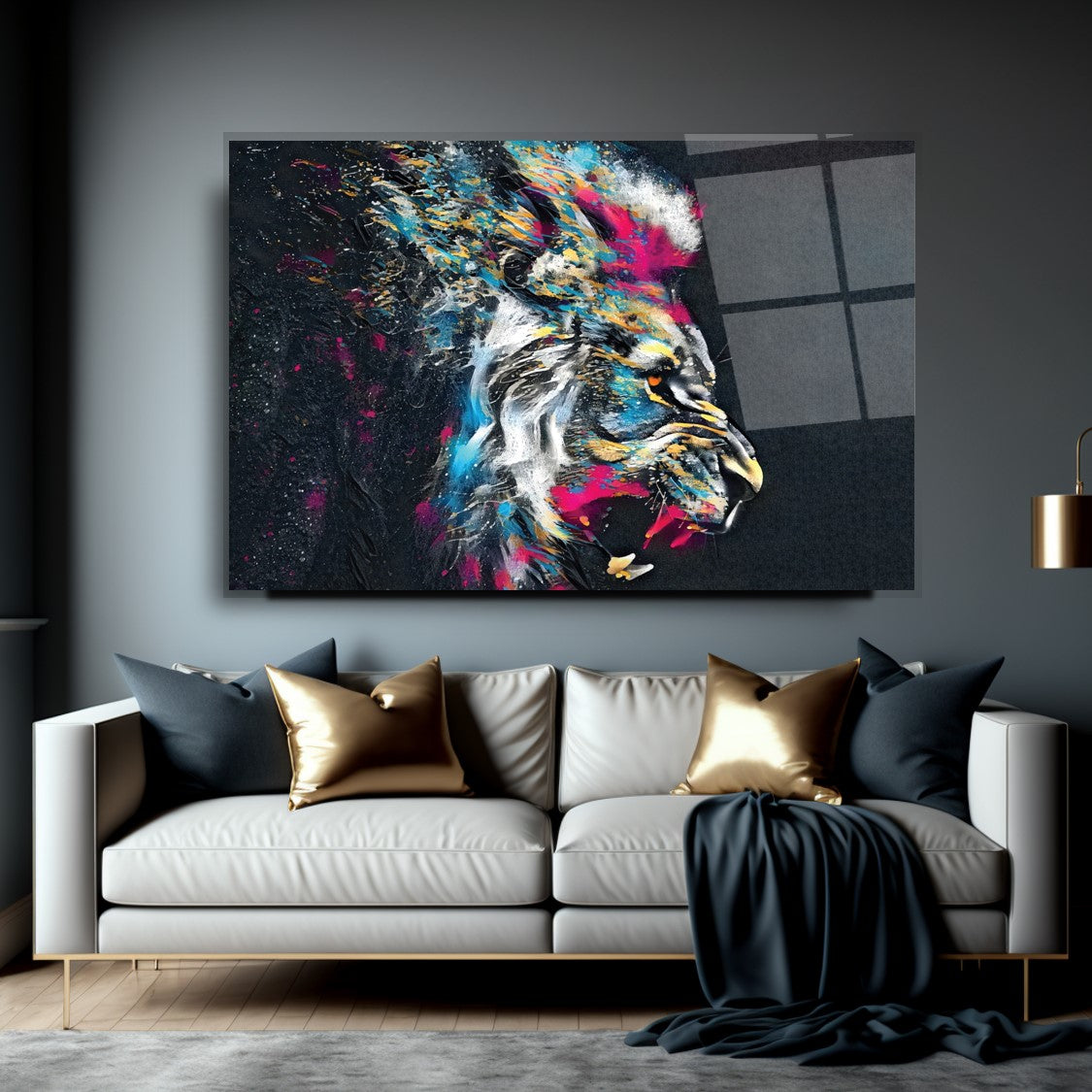 Aslan Cam Tablo