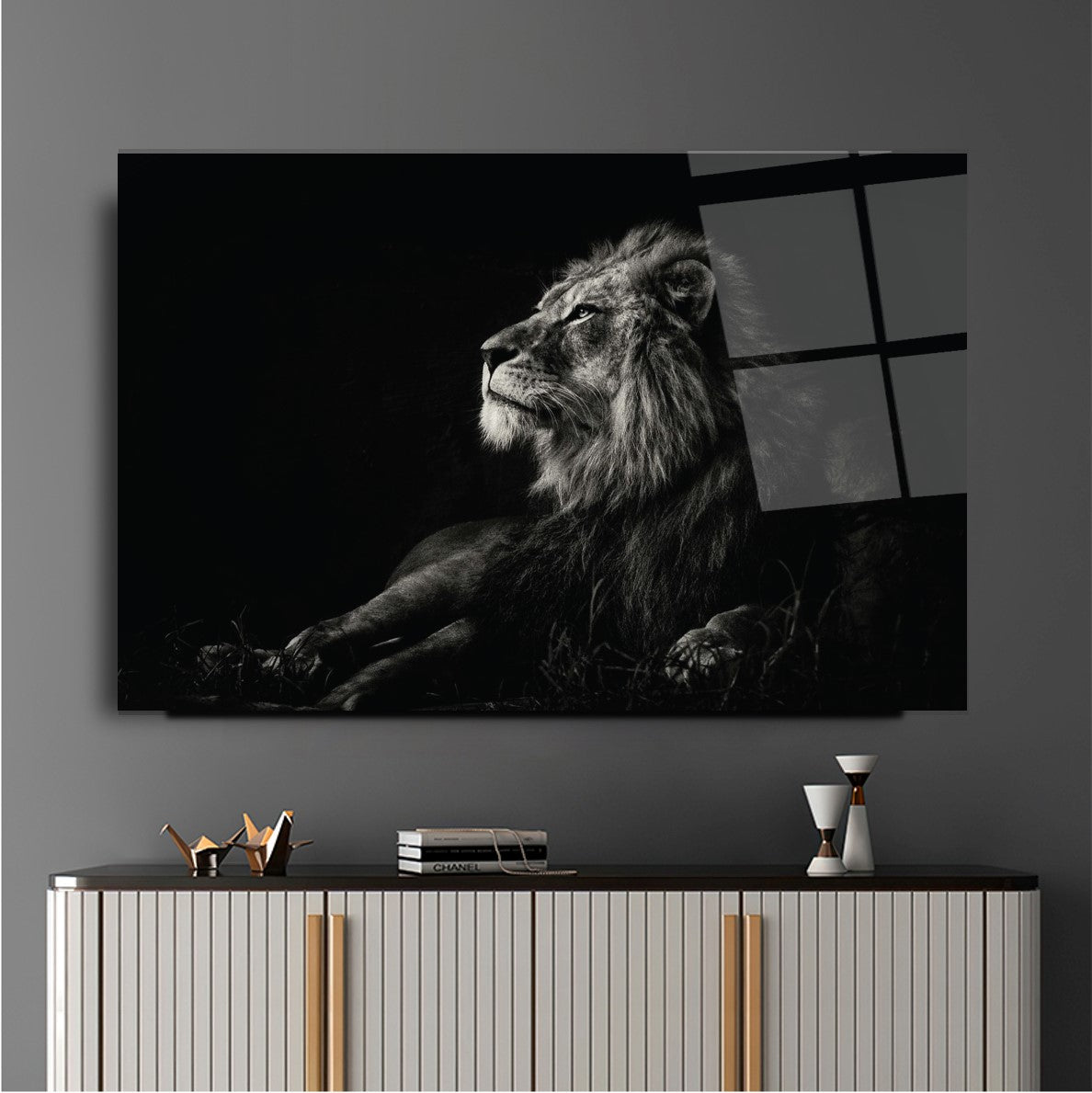Aslan Cam Tablo