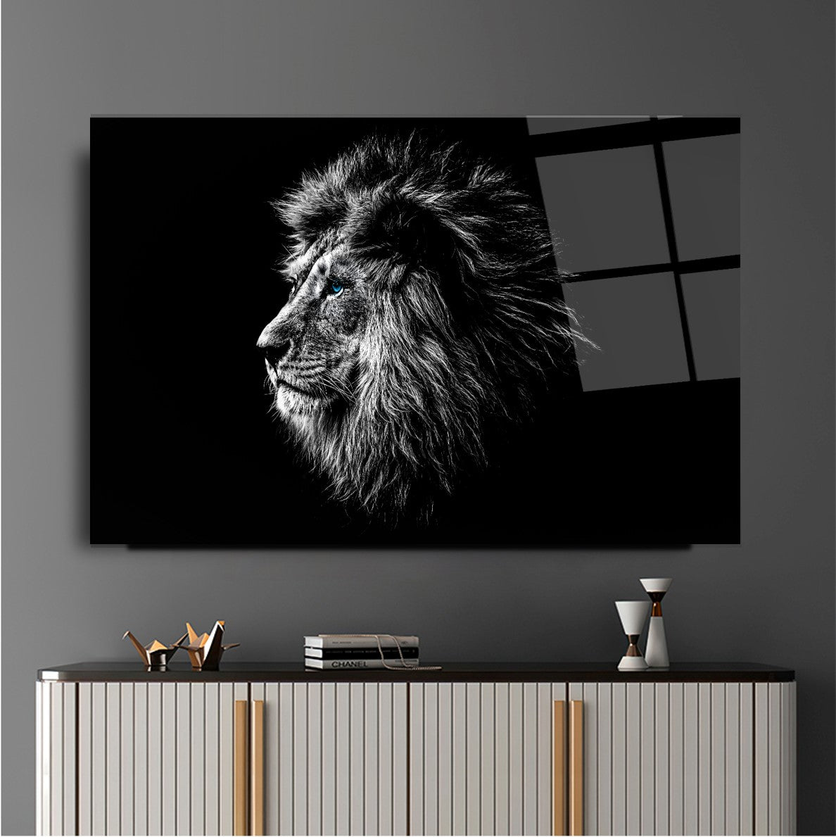 Aslan Cam Tablo