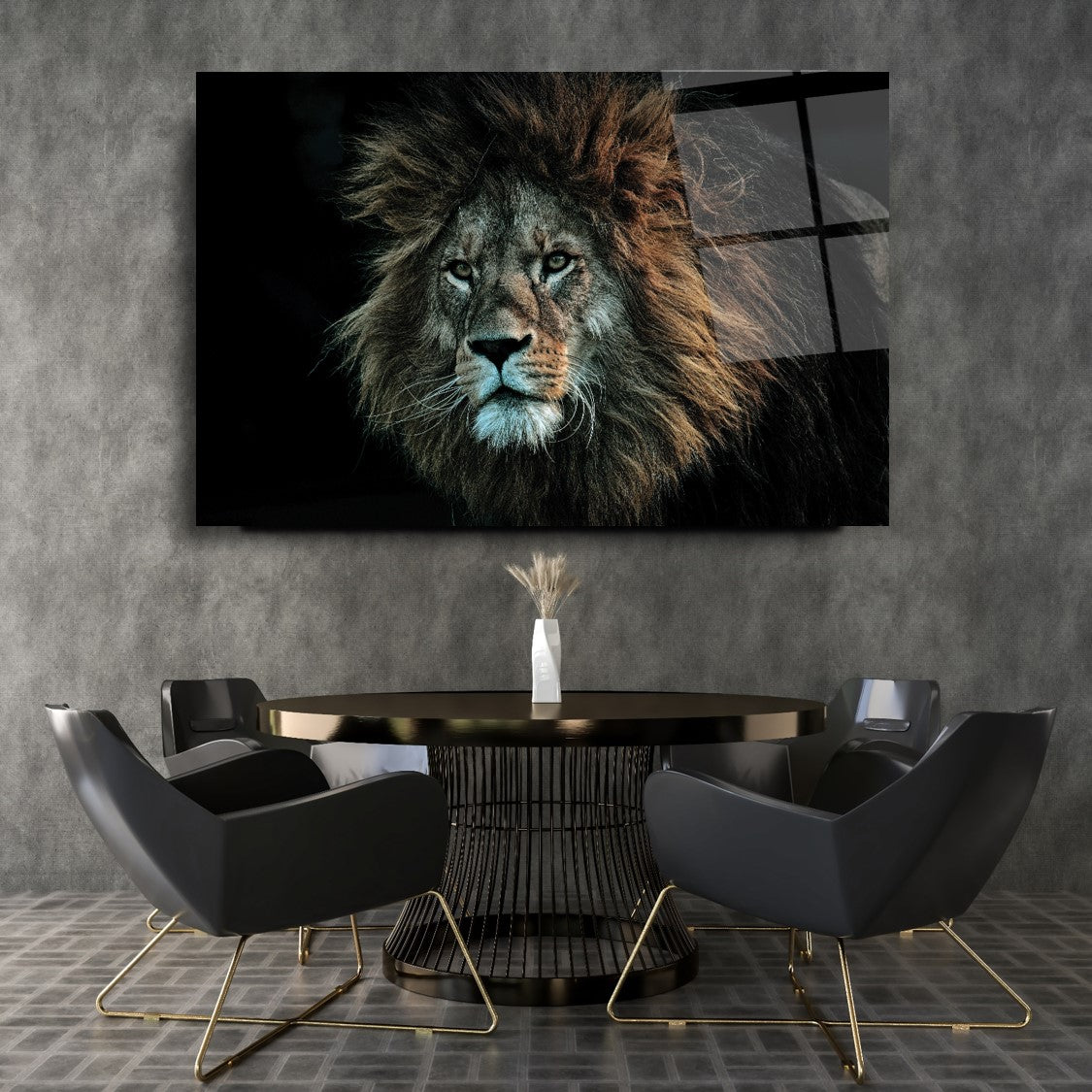 Aslan Cam Tablo