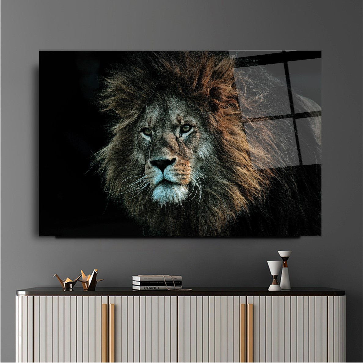 Aslan Cam Tablo