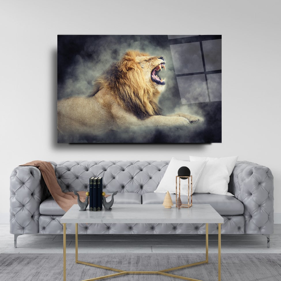 Aslan Cam Tablo