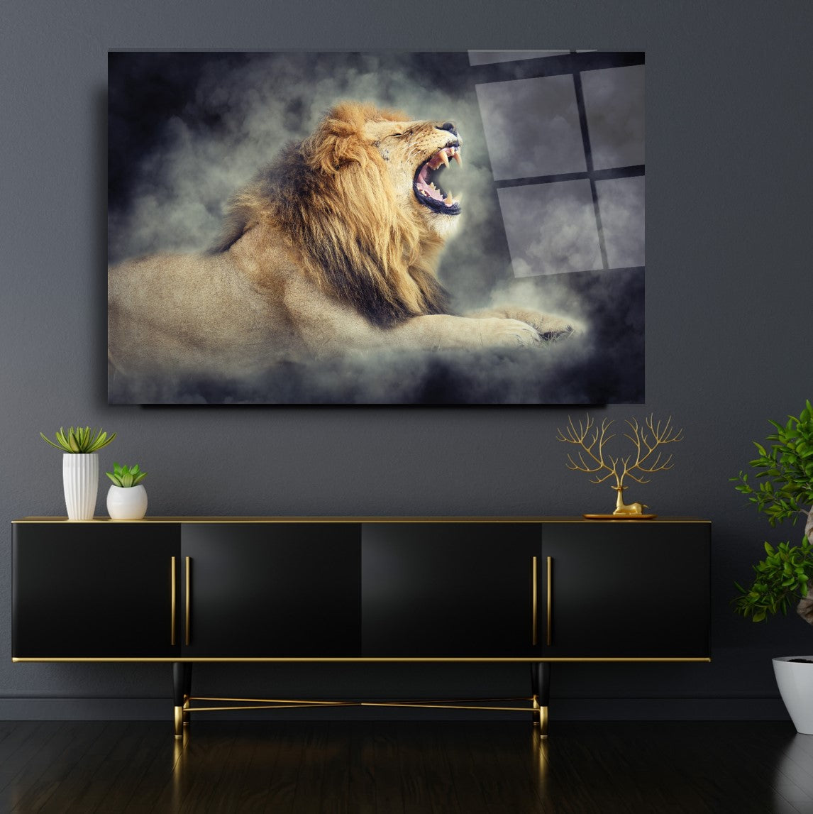 Aslan Cam Tablo