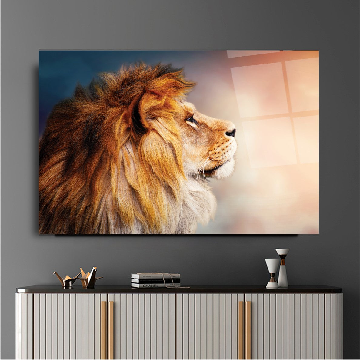 Aslan Cam Tablo