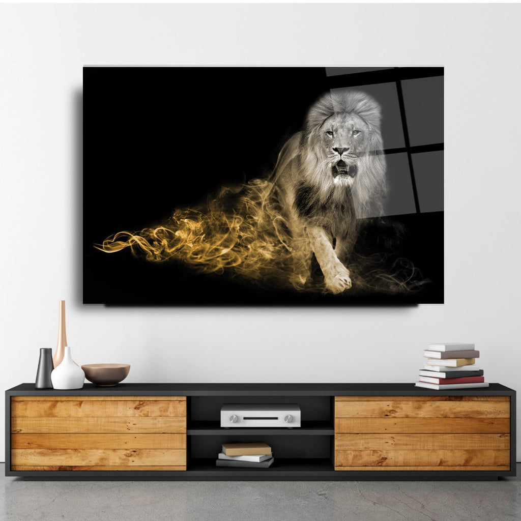 Aslan Cam Tablo