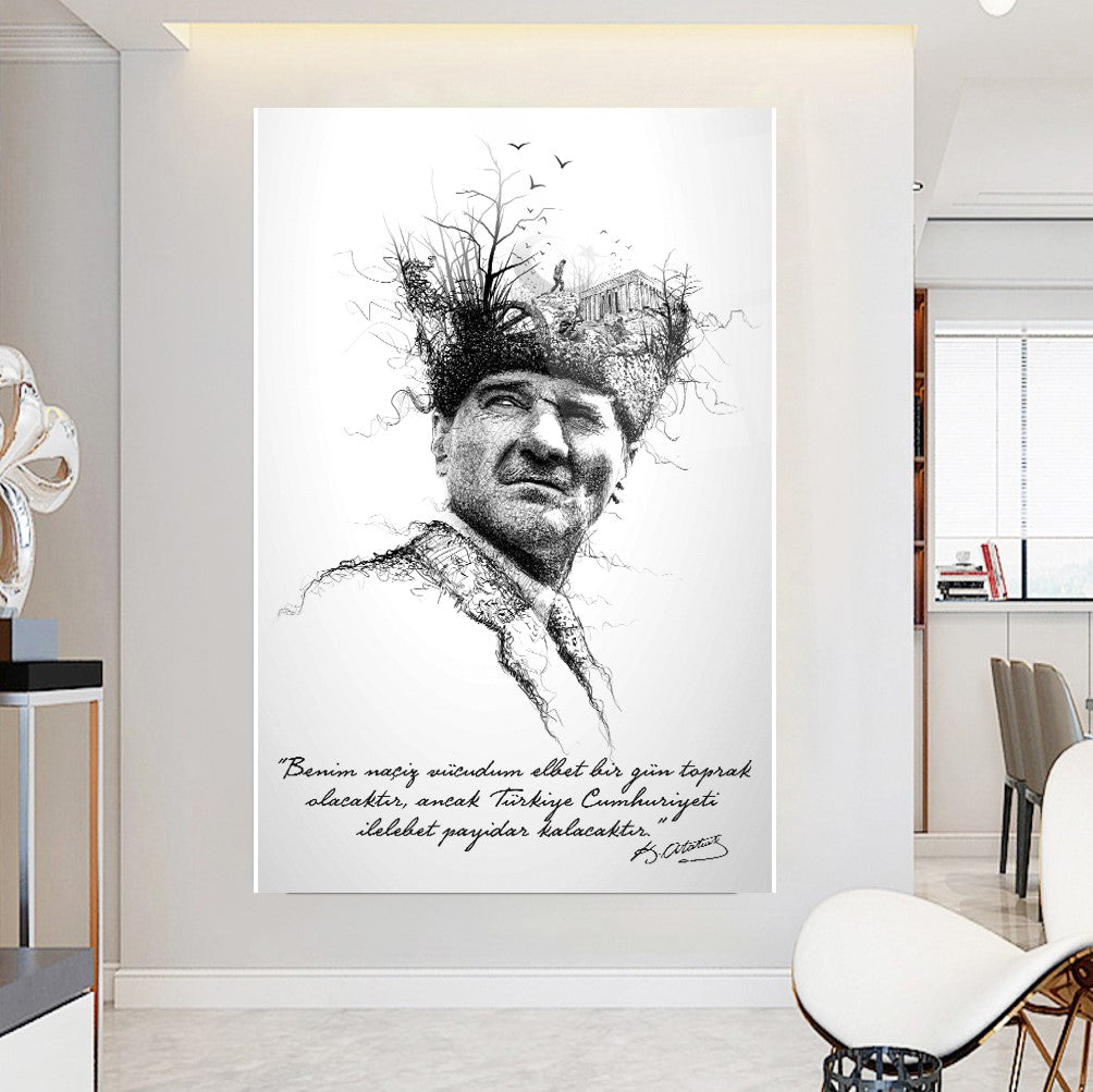 Atatürk Cam Tablo