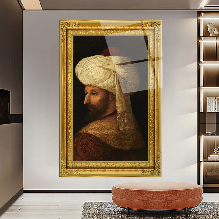 Fatih Sultan Mehmet Cam Tablo
