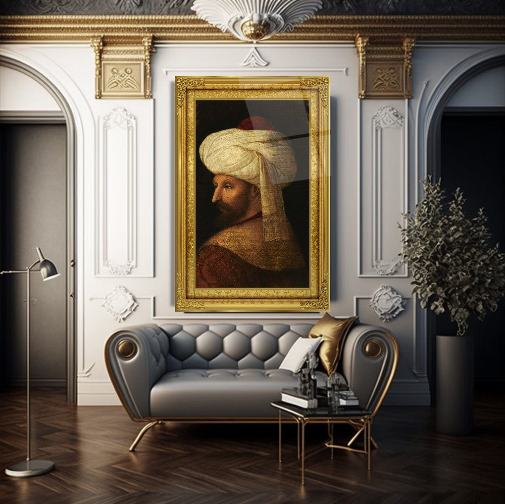 Fatih Sultan Mehmet Cam Tablo