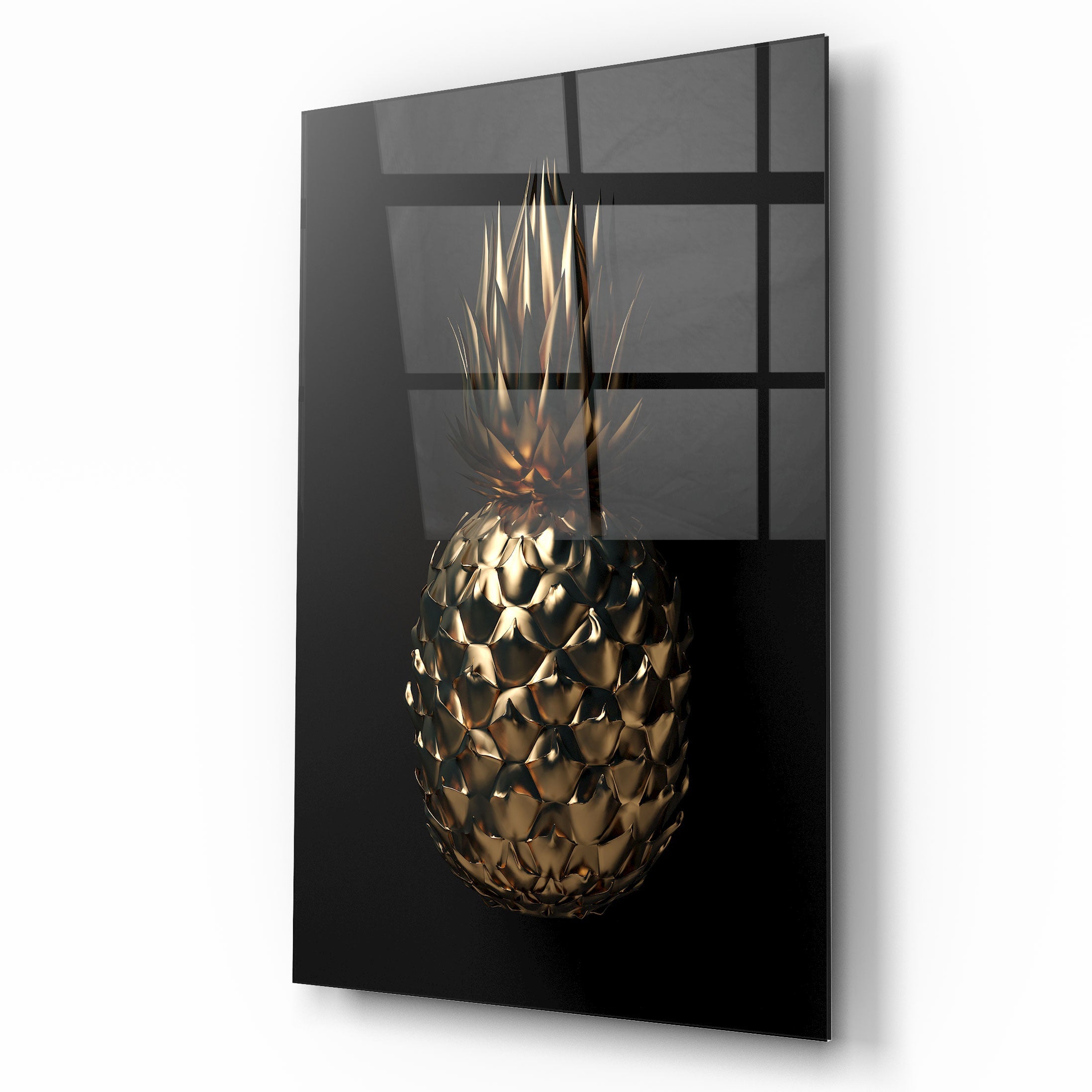 Gold Ananas Cam Tablo