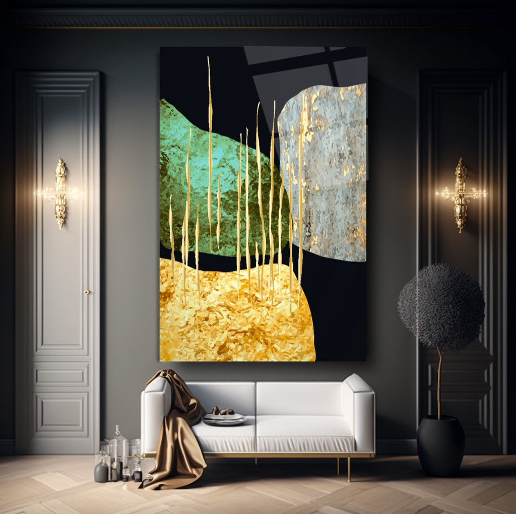 Gold Desenler Cam Tablo