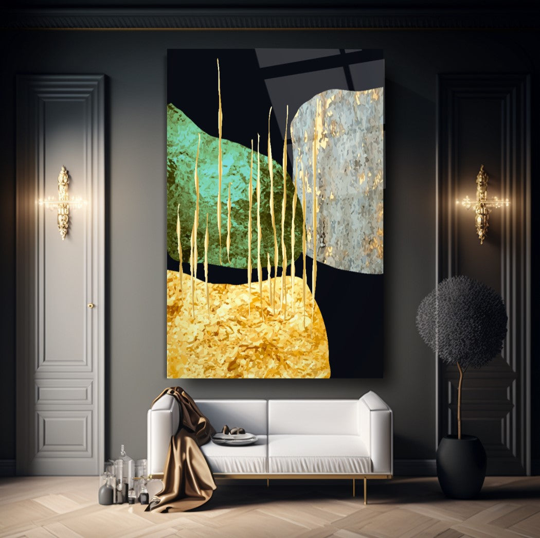 Gold Desenler Cam Tablo