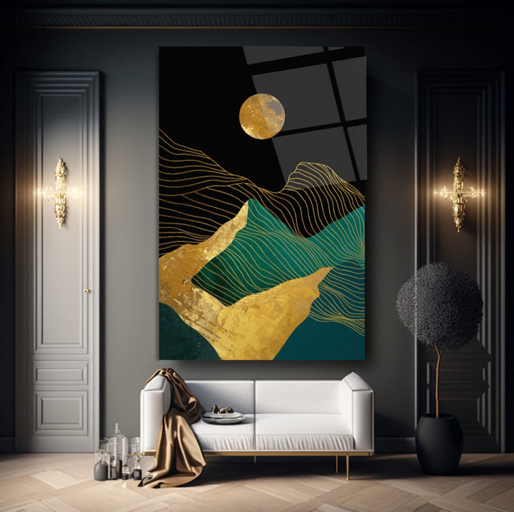 Gold Desenler Cam Tablo