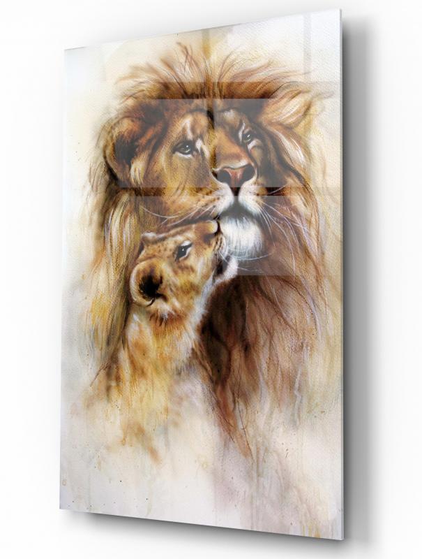Aslan Cam Tablo