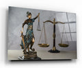 Themis Heykeli Cam Tablo