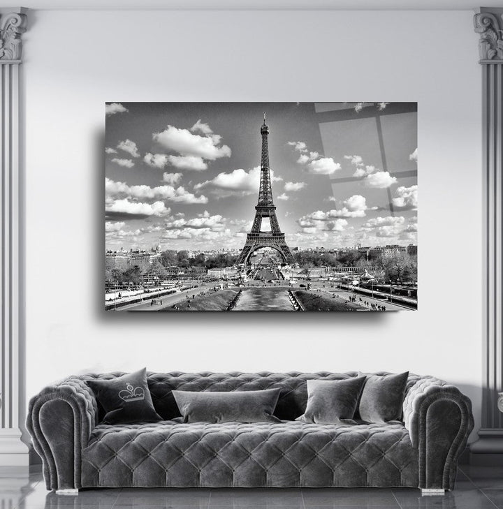 Paris Manzarası Cam Tablo