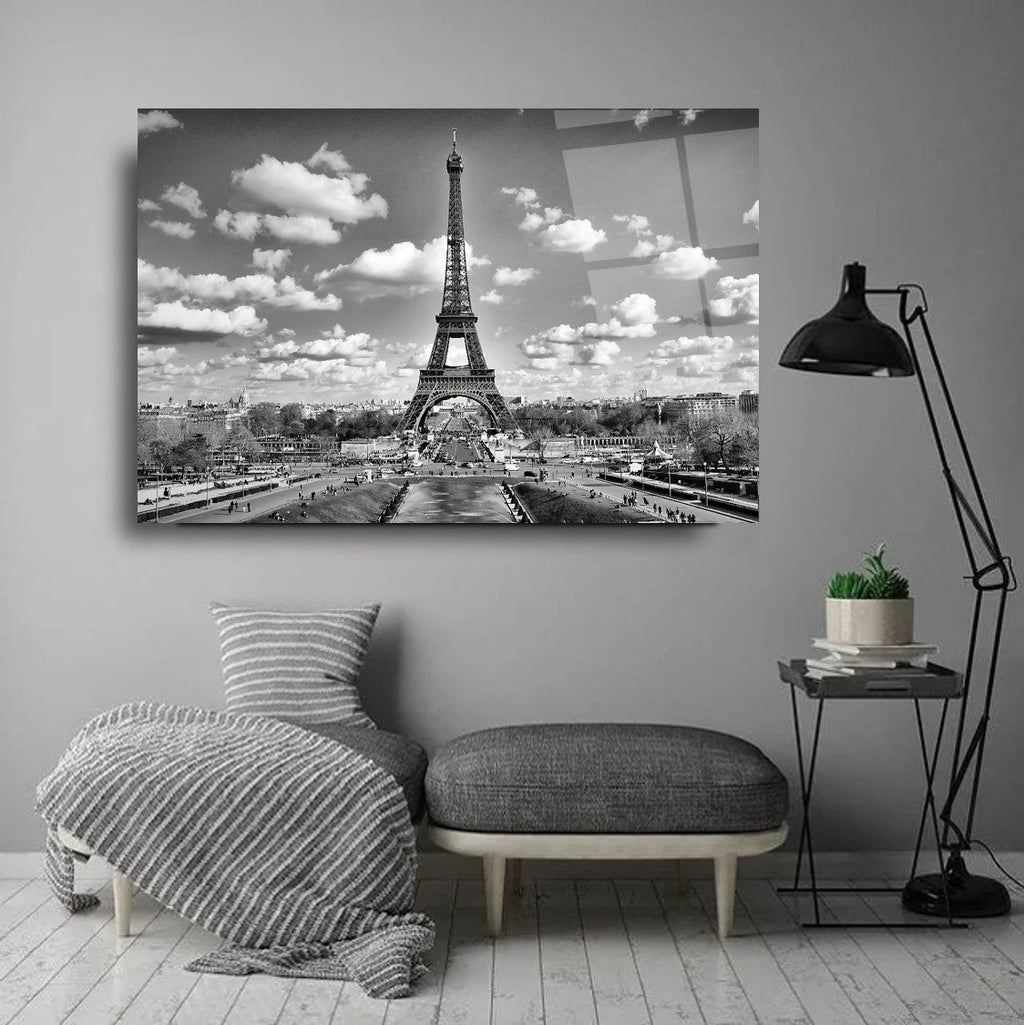 Paris Manzarası Cam Tablo
