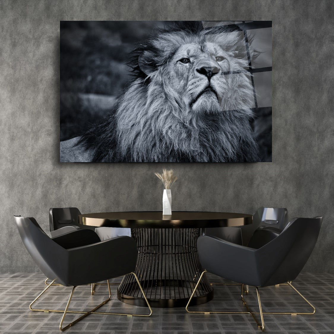 Aslan Cam Tablo