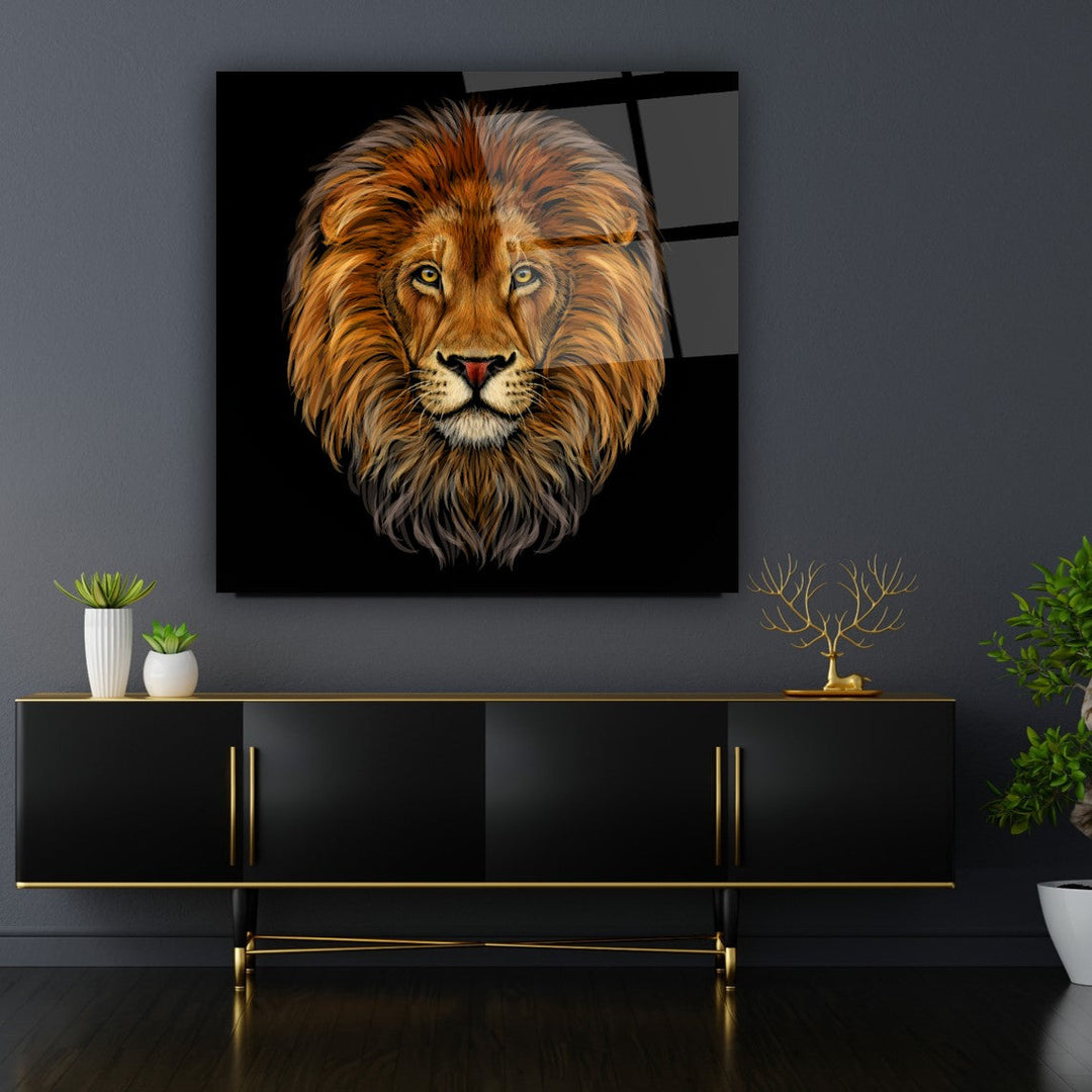 Aslan Cam Tablo