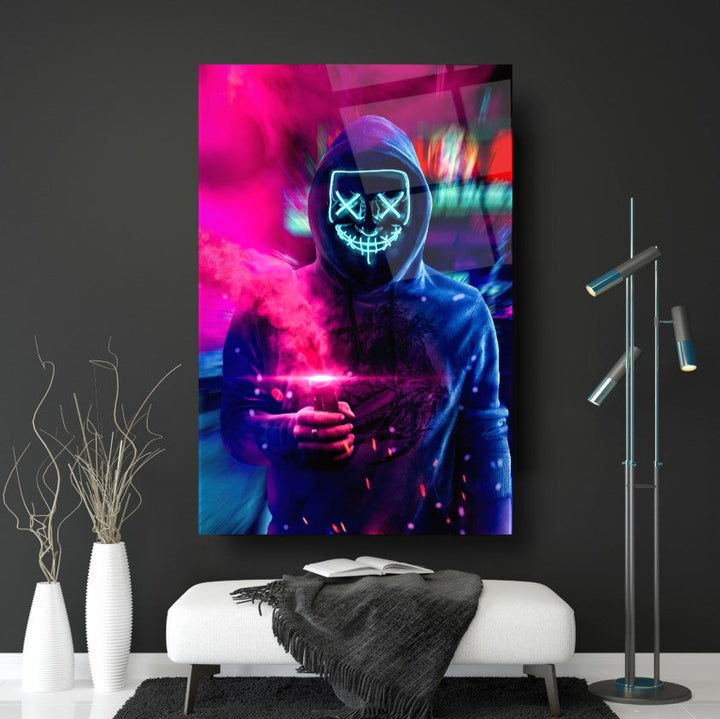 Neon Maske Cam Tablo