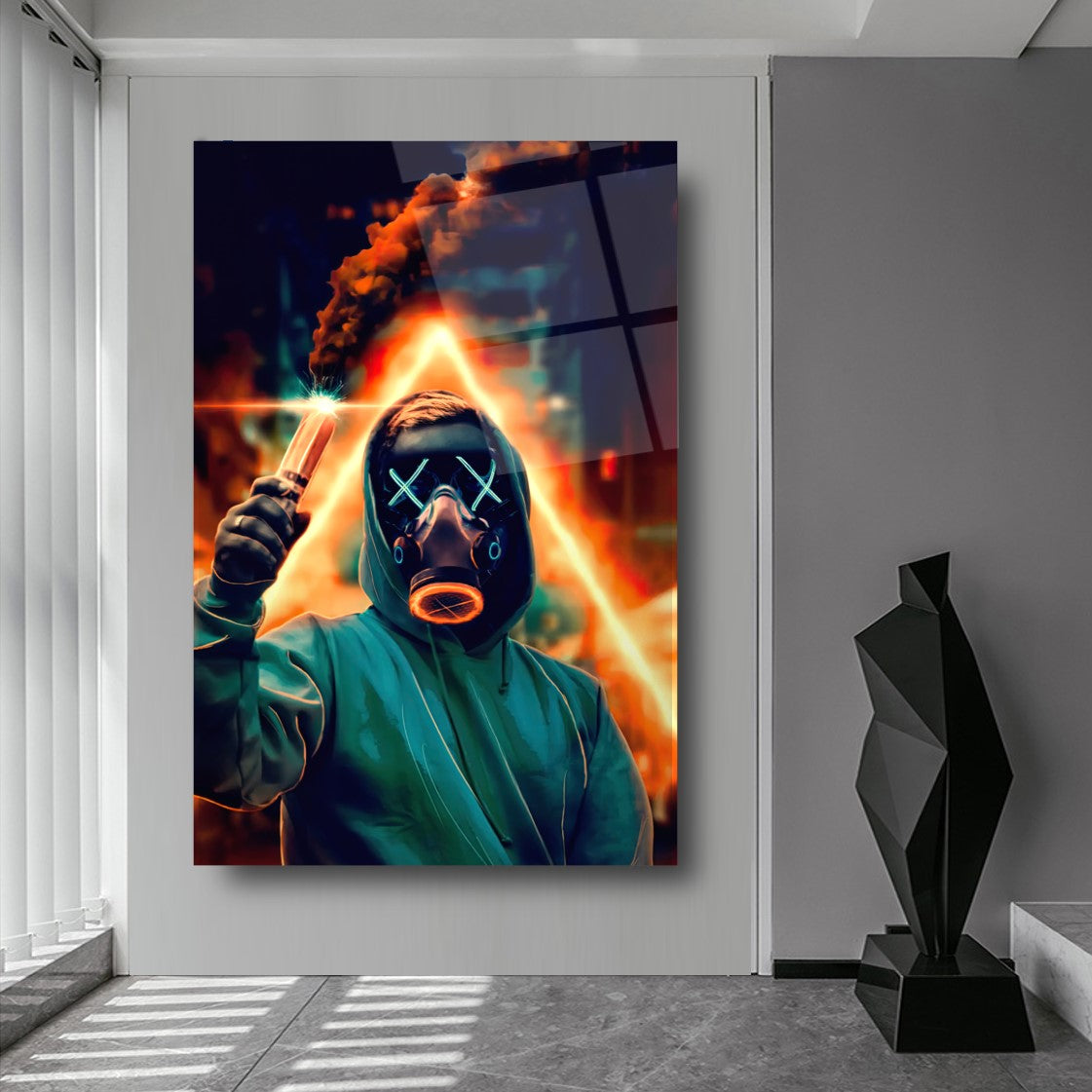 Neon Maske Cam Tablo