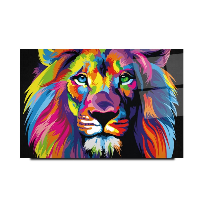 Aslan Cam Tablo
