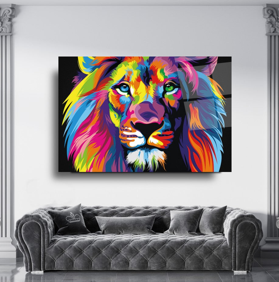 Aslan Cam Tablo