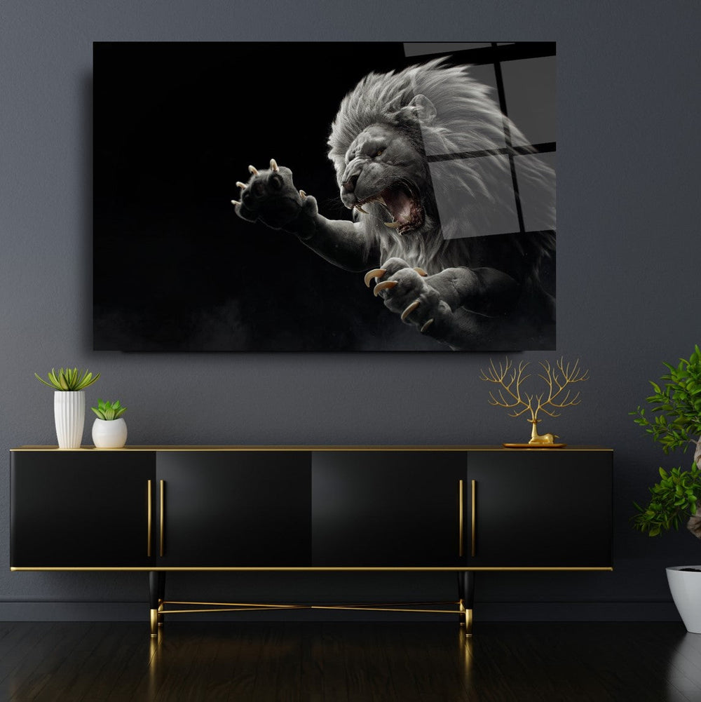 Aslan Cam Tablo