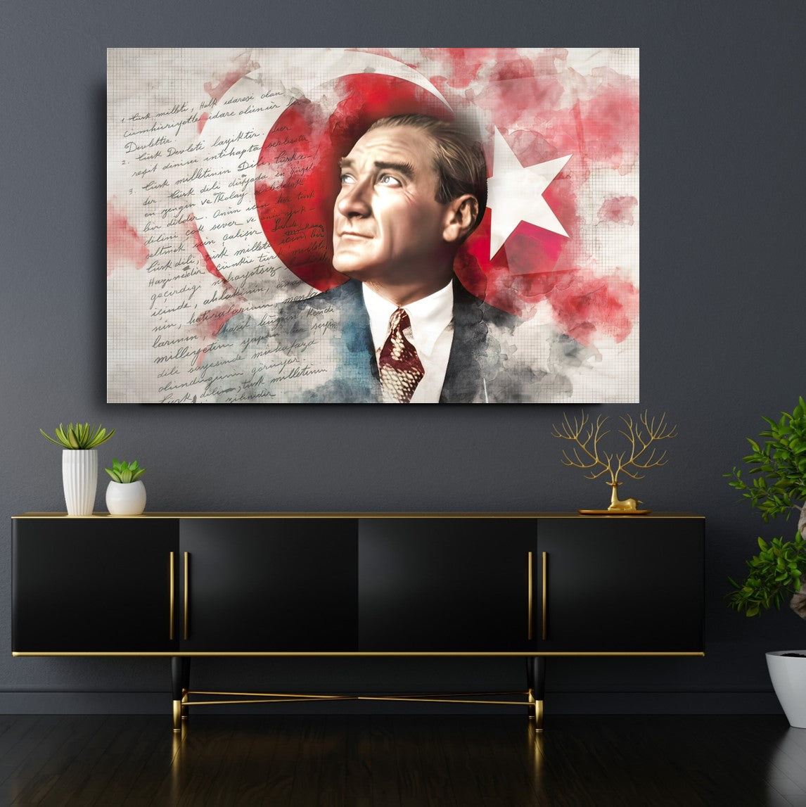 Atatürk Cam Tablo
