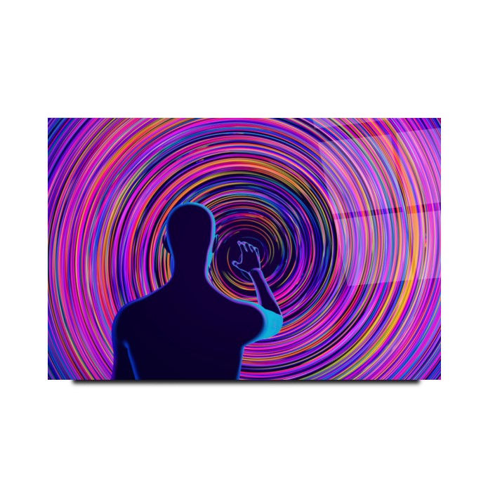 Neon Girdap Cam Tablo