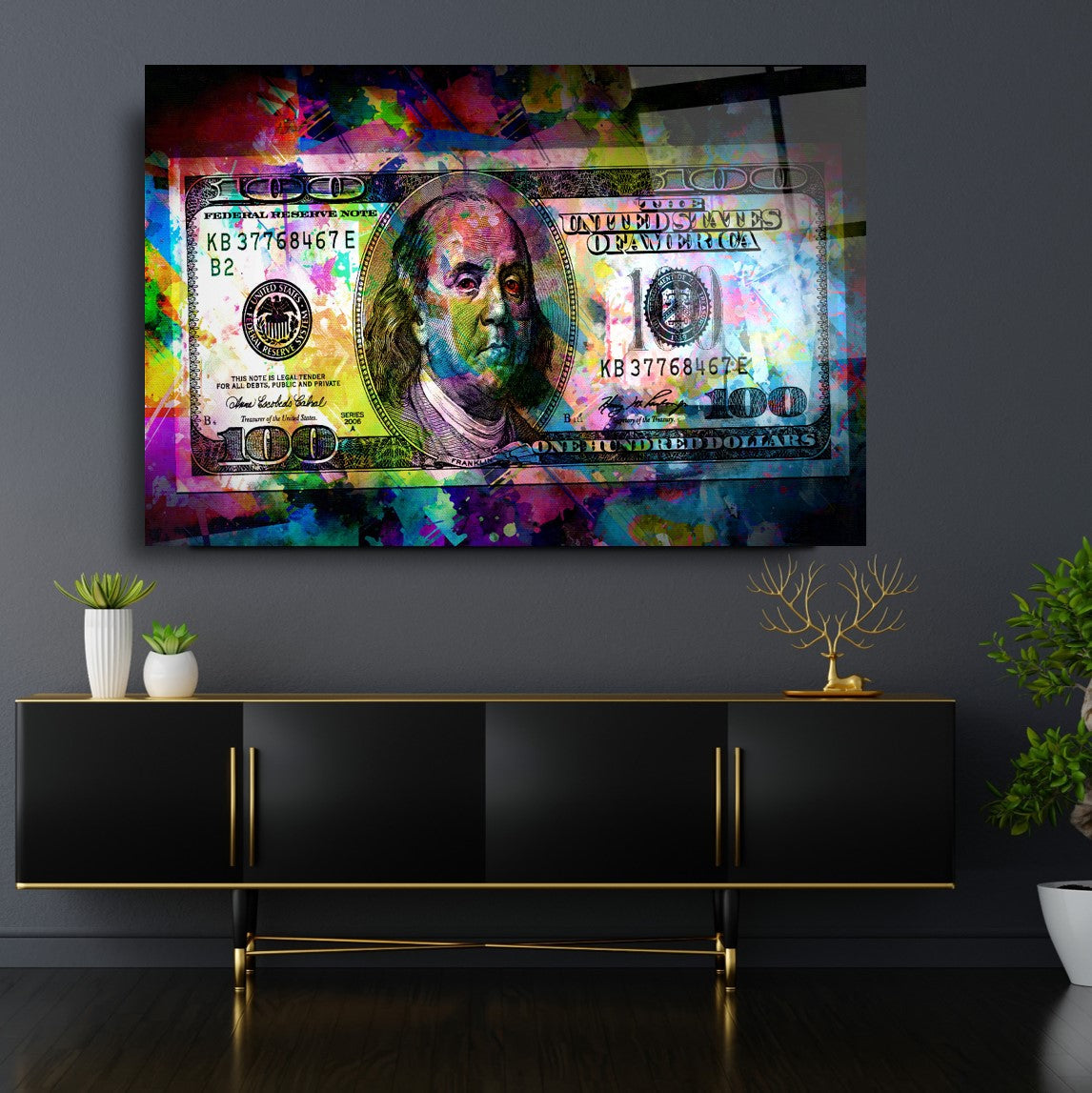 Neon Dolar Cam Tablo