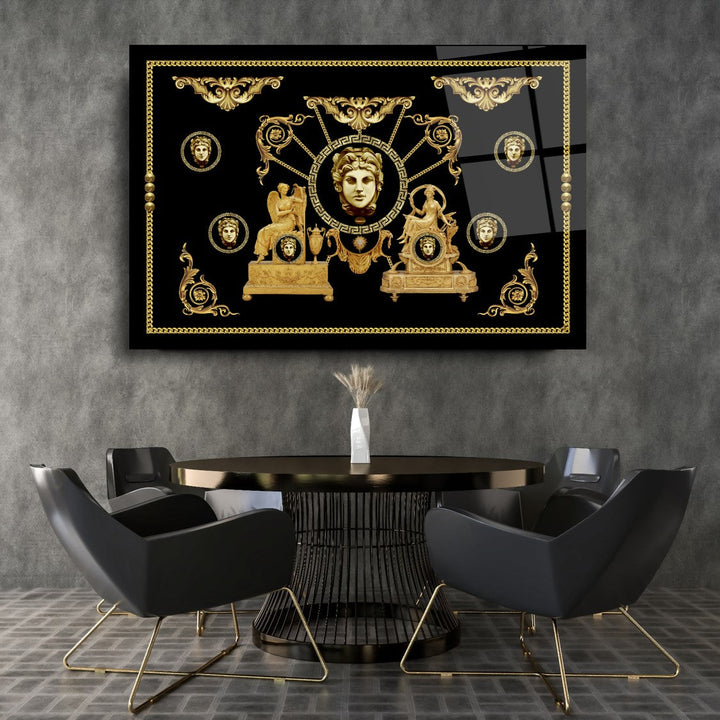 Gold Desenler Cam Tablo