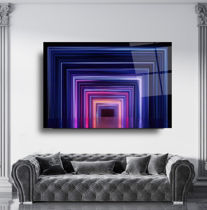 Neon Koridor Cam Tablo