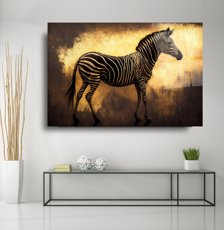 Gold Zebra Cam Tablo