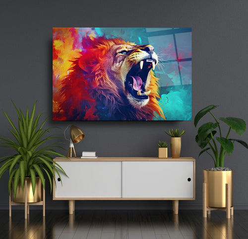 Aslan Cam Tablo