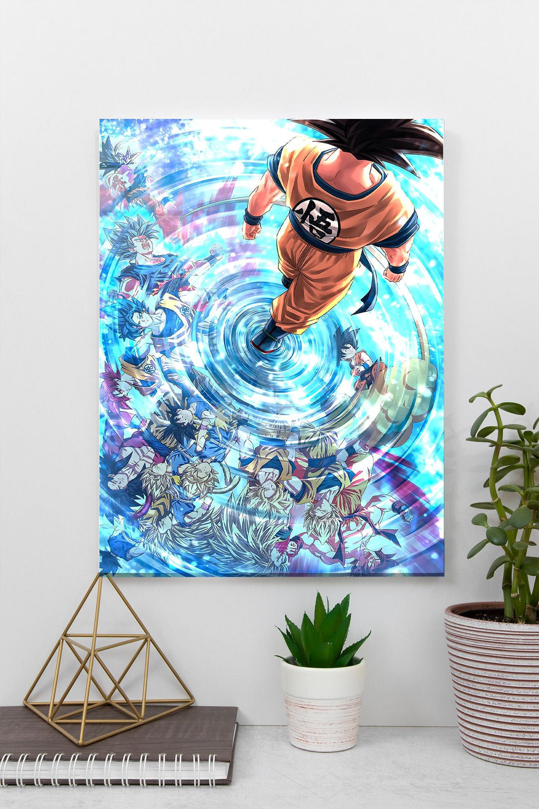 Goku Water Reflexion Saiyans Dragonball