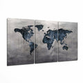 Dünya Haritası Mega Cam Tablo